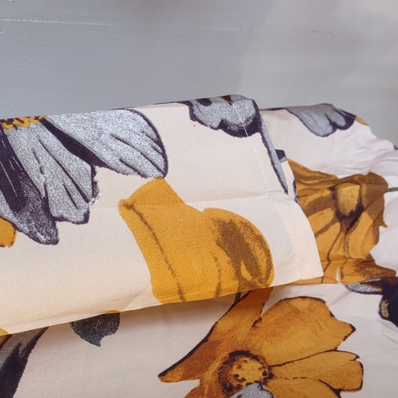 Shein Top 4X Boho Hippie Floral Silky Cottagecore Popover Hi Lo Hem Shirt Blouse - Picture 7 of 9